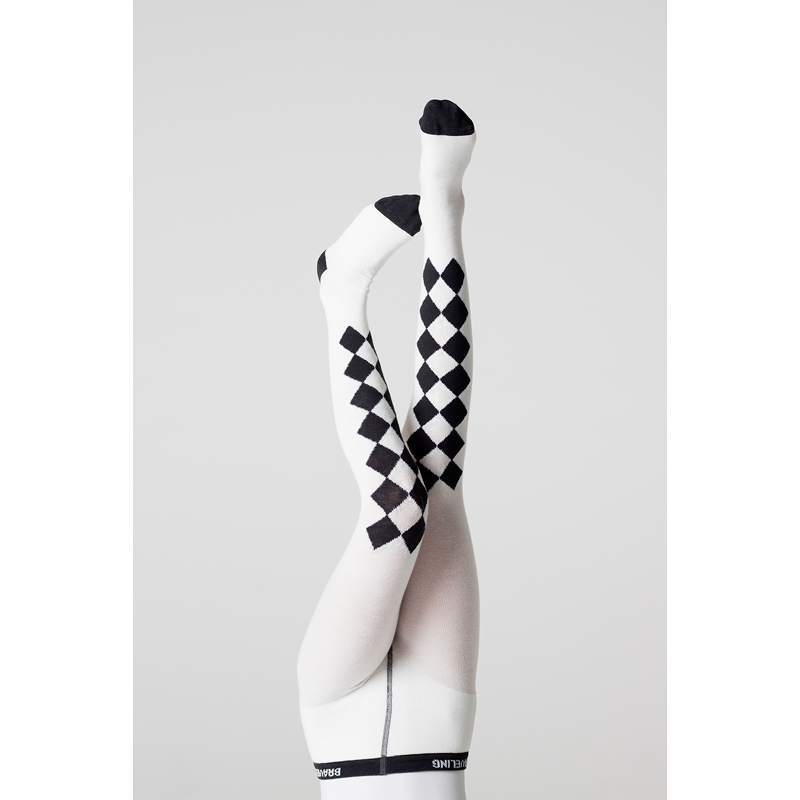 Black and white harlequin leggings deals