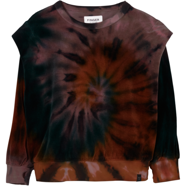 finger in the nose Carly sweatshirt tie dye