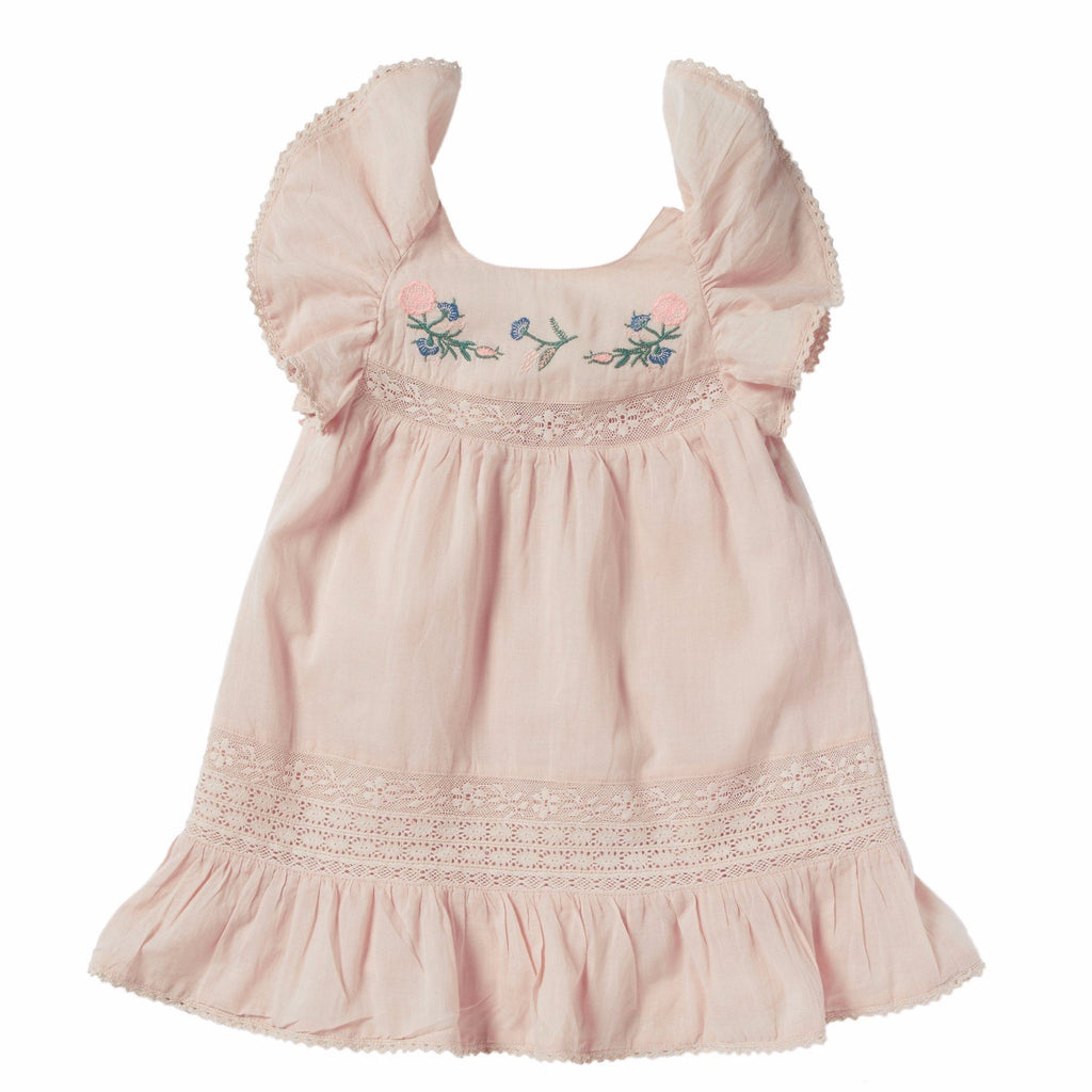 bonheur du jour coralie dress pink, spring summer 2020 girls skirts and clothing from bonheur du jour at kodomo boston, free shipping