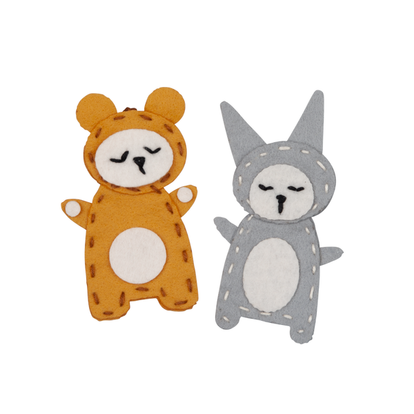 fabelab charm craft bunny + bear, sustainable kids toys 