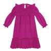 the new society dominique dress burgandy
