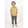 simple kids palu shirt mustard, free shipping kodomo boston