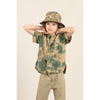 finger in the nose duster shirt khaki tie dye