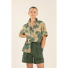 finger in the nose duster shirt khaki tie dye
