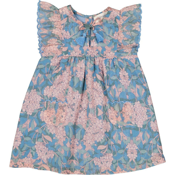 louis louise annette dress multicolor, ethical spring summer baby clothing from french brand louis louise at kodomo boston, free shipping