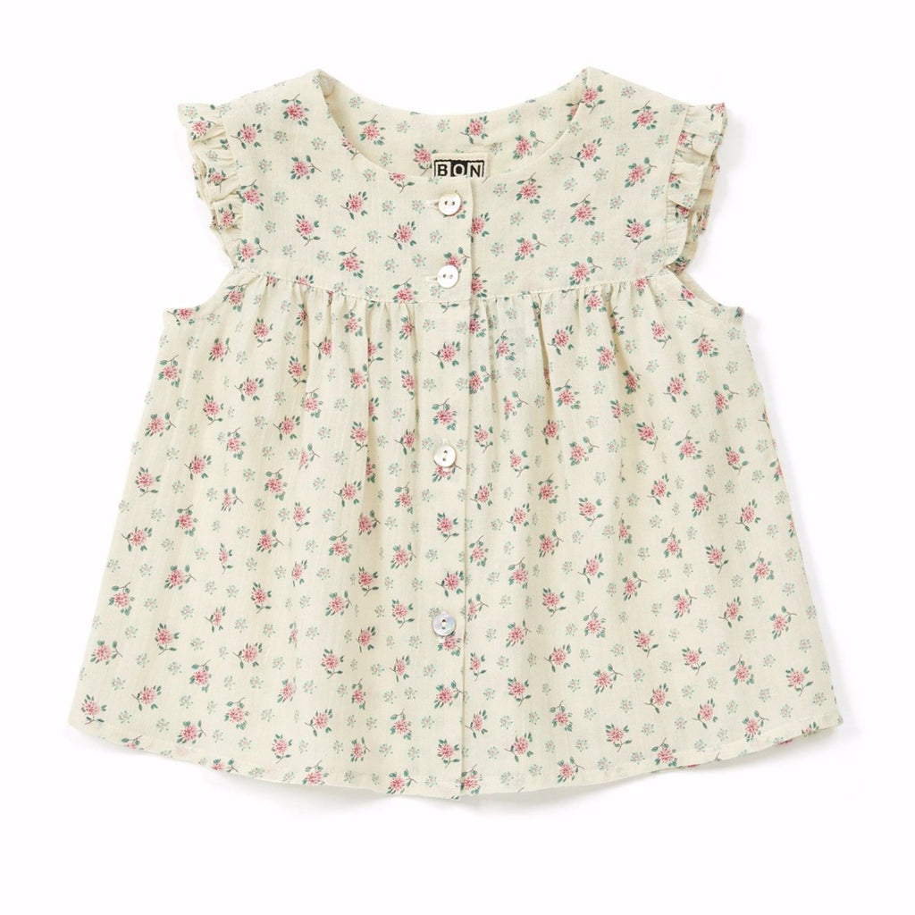 bonton nico floral baby blouse, kodomo boston