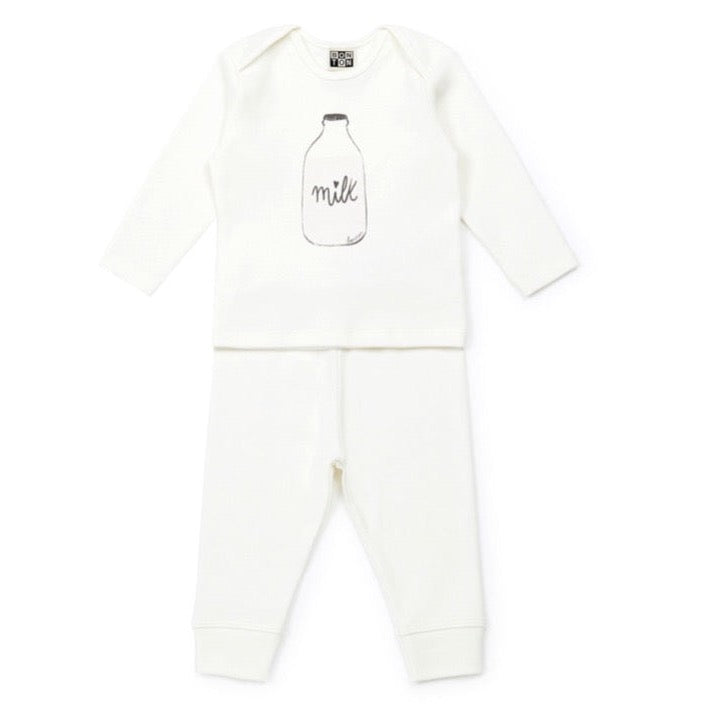 bonton milk baby set white