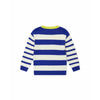 bonton knit sweater blue/white stripes