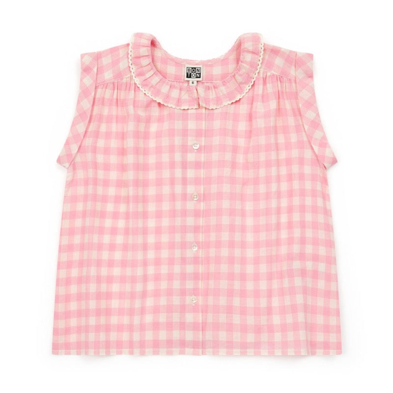 bonton nectari top vichy rose