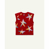 the animals observatory stars bat kids vest red