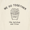 hundred pieces organic cotton together t-shirt mastic close up