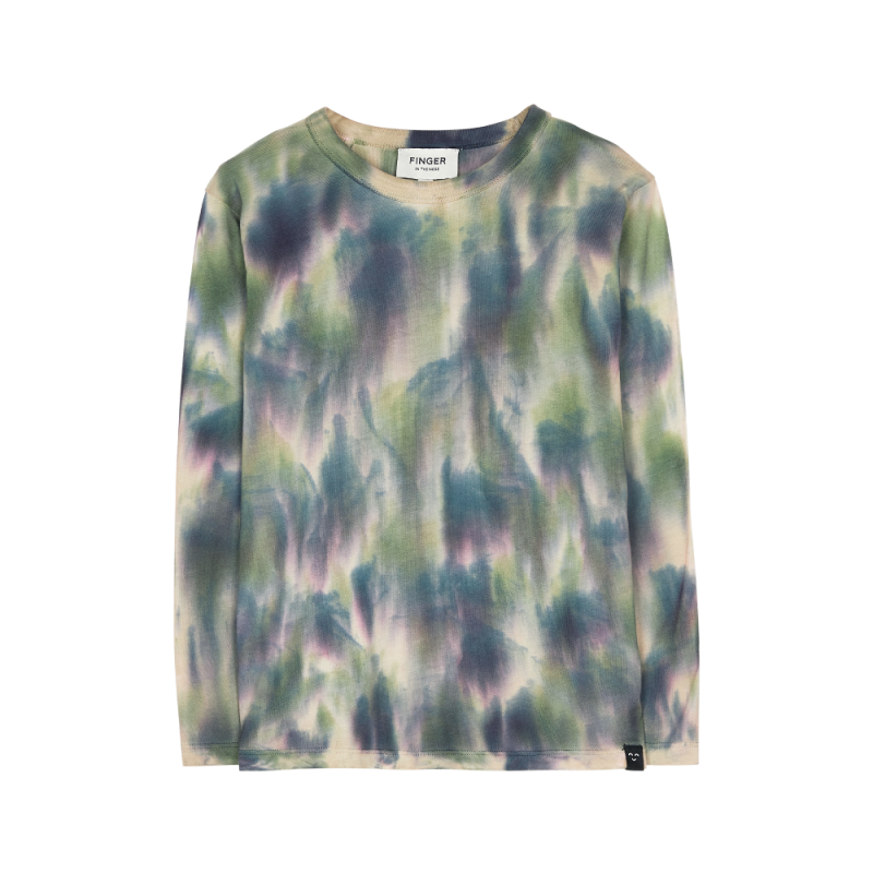finger in the nose nico long sleeve t-shirt wood tie dye
