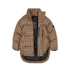 finger in the nose snowbag jacket mocca checkers