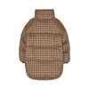 finger in the nose snowbag jacket mocca checkers