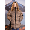 finger in the nose snowbag jacket mocca checkers