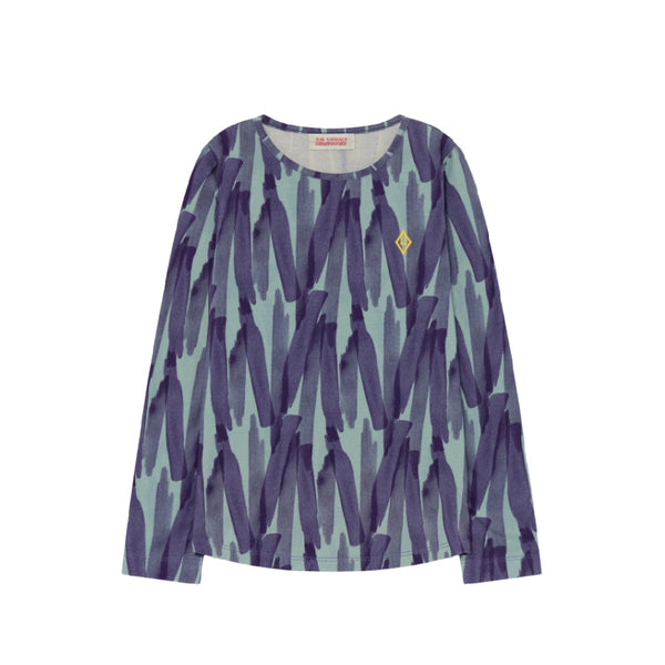 the animals observatory deer kids t-shirt blue lines