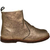 pèpè furry lined boots rose gold, luxury clothing and shoes for kids at kodomo boston