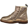 pèpè furry lined boots rose gold, luxury clothing and shoes for kids at kodomo boston
