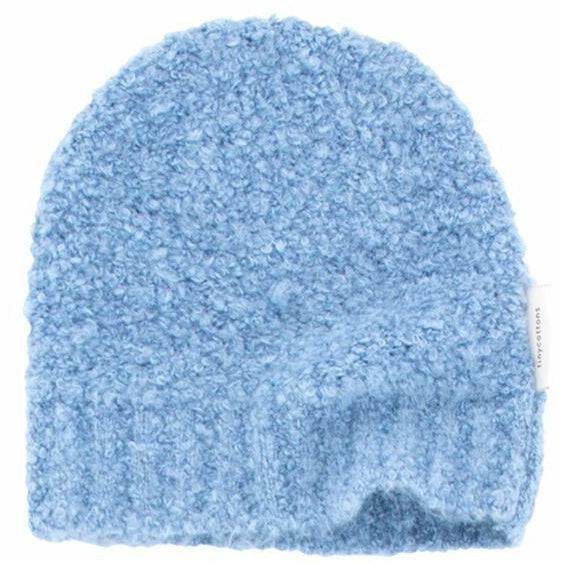tinycottons fluffy beanie blue - kodomo