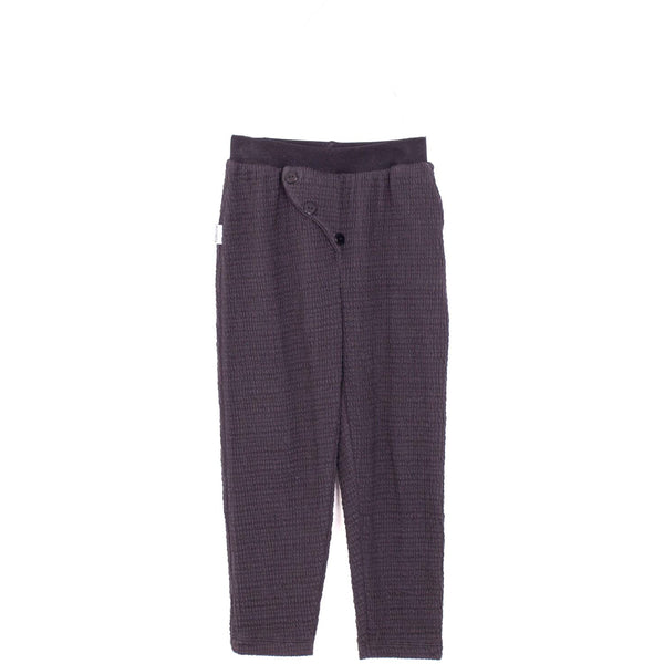 motoreta knitted pants black textured - kodomo