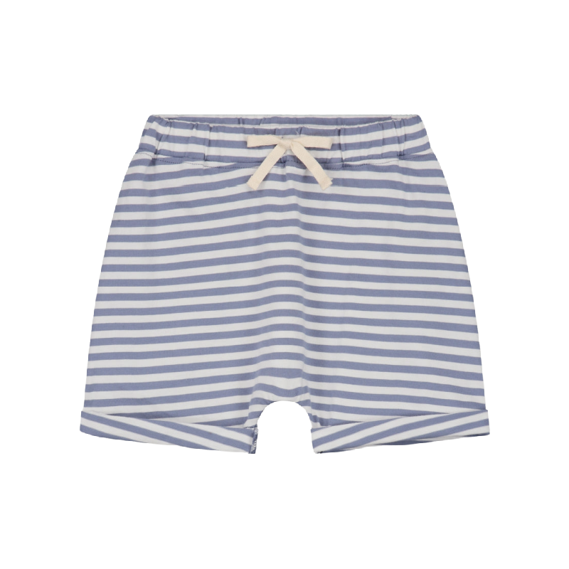 gray label oversized striped shorts lavender/off white
