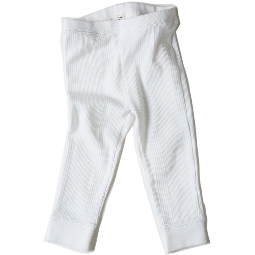 goat-milk baby thermal pant white - kodomo boston. free shipping.