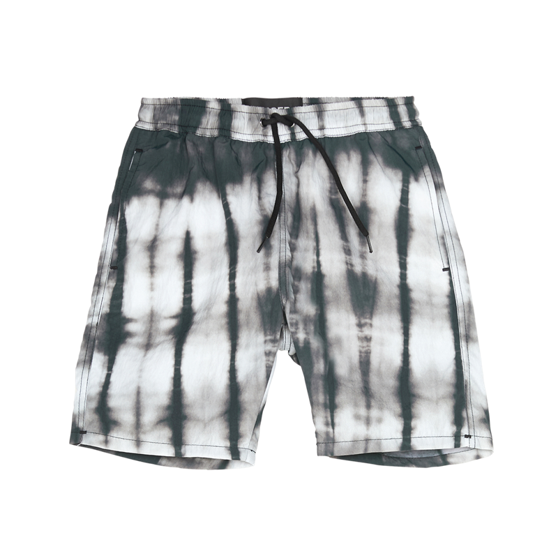 finger in the nose goodboy swim trunks tie dye