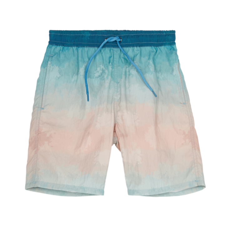 finger in the nose goodboy swim trunks blue rainbow