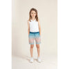 finger in the nose goodboy swim trunks blue rainbow