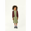 tinycottons dots luckyphant dress grey/bottle green - kodomo boston, fast shipping