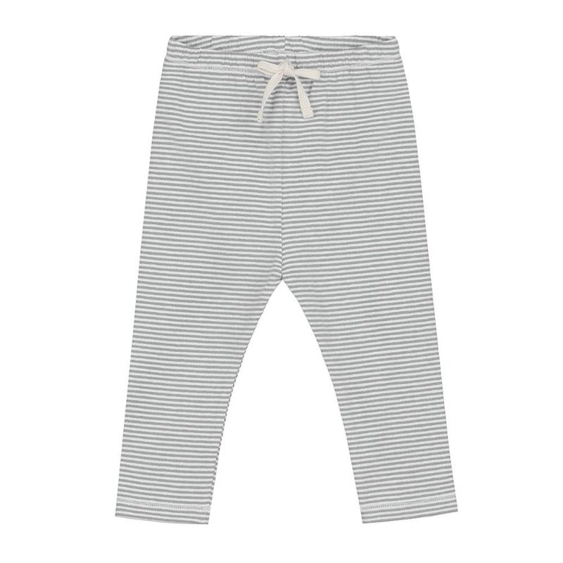 gray label, baby leggings, grey melange/cream, slim fit bottoms with drawstring waist 