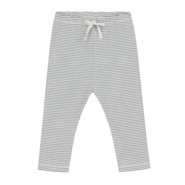 gray label, baby leggings, grey melange/cream, slim fit bottoms with drawstring waist 