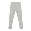gray label leggings grey melange/ cream stripe, kids organic cotton bottoms