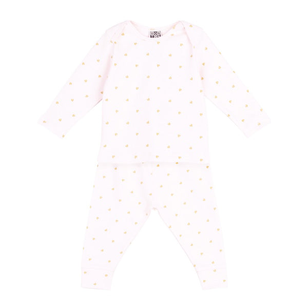 bonton clover baby set pink