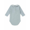 bonton collar baby onesie blue