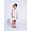 hucklebones petal pocket shift dress lilac/rose gold, fun fashion for girls free shipping kodomo boston