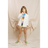 paade mode knit shorts rainbow blue