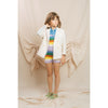 paade mode knit shorts rainbow blue