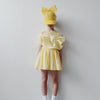 caroline bosmans pocket dress glimmer yellow