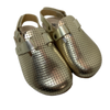 pèpè perforated clog gold