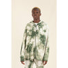 finger in the nose joel zip up hoodie khaki tie dye