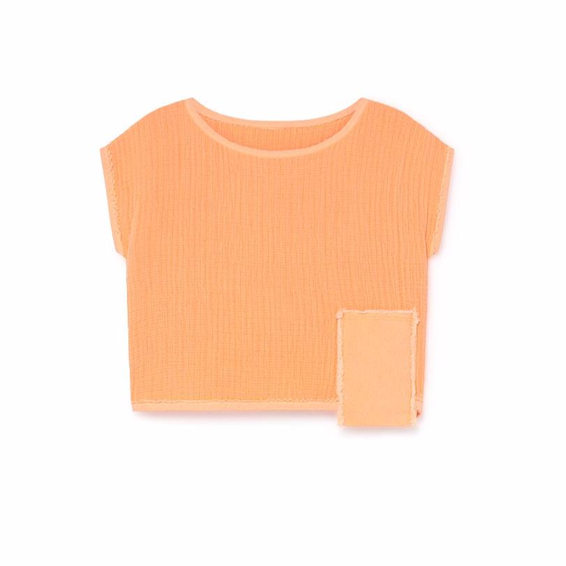 little creative factory oversize neon crop top, kids clothes available at kodomo boston.