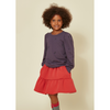 kids on the moon berries and hearts tee purple