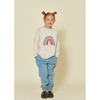 kids on the moon sky denim trousers blue