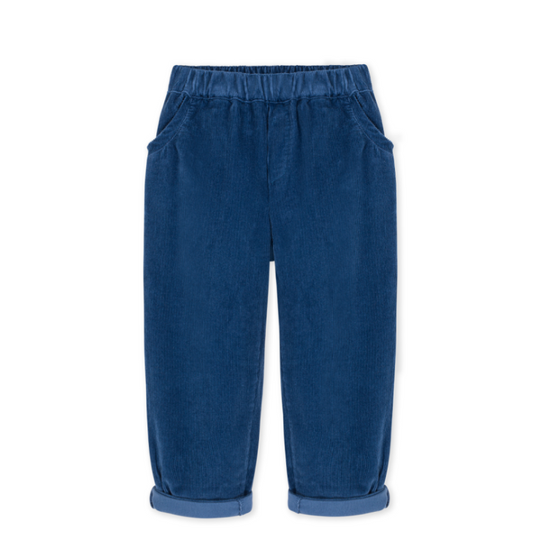 kids on the moon corduroy trousers navy