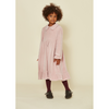 kids on the moon velour dress rose