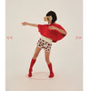 little creative factory chelsea knit shorts red flowers