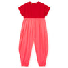 little creative factory kawaii jumpsuit pink and red