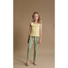 the middle daughter leggings sage and butter stripe