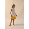long live the queen voile skirt marigold/cream